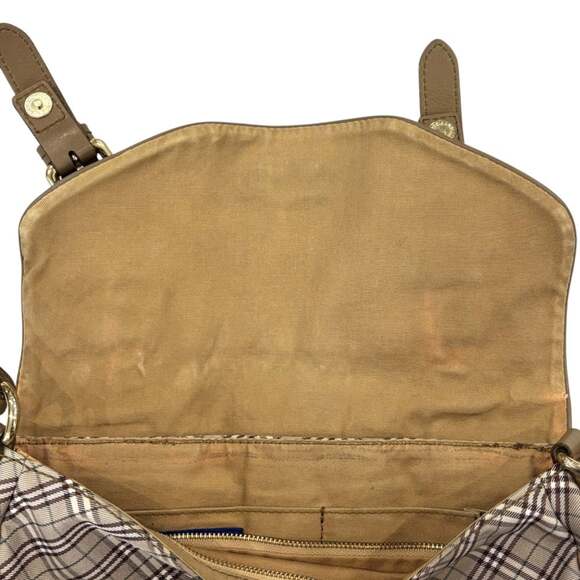 BURBERRY BLUE LABEL Nova Check Shoulder Bag, Greige, Women's - Picture 14 of 15